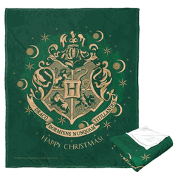 Warner Bros. Harry Potter Happy Christmas Silk Touch Throw Blanket 50x60 Inches