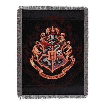 Warner Bros. Harry Potter Hogwarts Decor Woven Tapestry Throw Blanket 48x60 Inches