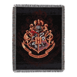 Warner Bros. Harry Potter Hogwarts Decor Woven Tapestry Throw Blanket 48x60 Inches