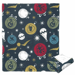 Warner Bros. Harry Potter House Ornaments Silk Touch Throw Blanket 50x60 Inches