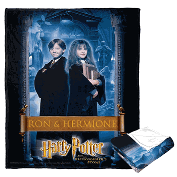 Warner Bros. Harry Potter Ron And Hermione Silk Touch Throw Blanket 50x60 Inches