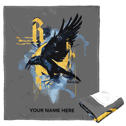 Warner Bros. Harry Potter Watercolor Ravenclaw Personalized Silk Touch Throw Blanket 50x60 Inches