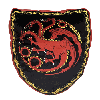 Warner Bros. House of the Dragon Dragon Shield Logo Cloud Pillow 15 Inches