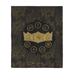 Warner Bros. House of the Dragon Dragons Did Silk Touch Throw Blanket 40x50 Inches