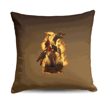 Warner Bros. House of the Dragon Fire and Blood Reigns Throw Pillow 18X18 Inches