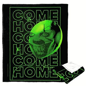Warner Bros. It Chapter 2 Come Home Neon Green Silk Touch Throw Blanket 50x60 Inches