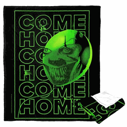 Warner Bros. It Chapter 2 Come Home Neon Green Silk Touch Throw Blanket 50x60 Inches