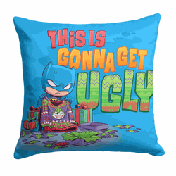 Warner Bros. Justice League Its Gonna Get Ugly Throw Pillow 18x18 Inches