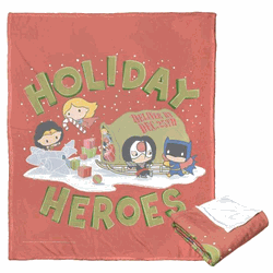 Warner Bros. Justice League Loading Up Gifts Silk Touch Throw Blanket 50x60 Inches
