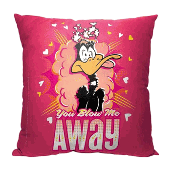 Warner Bros. Looney Tunes Blown Away Throw Pillow 18x18 Inches
