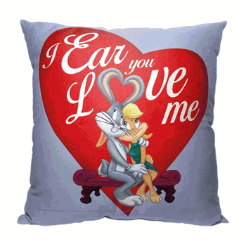 Warner Bros. Looney Tunes Ear Love Throw Pillow 18x18 Inches