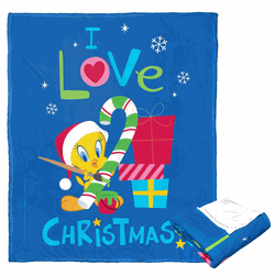 Warner Bros. Looney Tunes I Love Christmas Silk Touch Throw Blanket 50x60 Inches