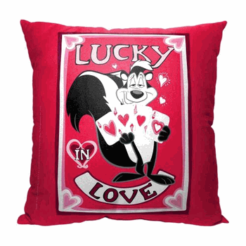 Warner Bros. Looney Tunes Lucky In Love Throw Pillow 18x18 Inches