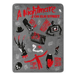 Warner Bros. Nightmare on Elm Street Come To Freddy Micro Raschel Throw Blanket 46x60 Inches