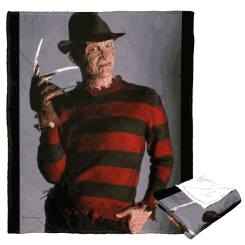 Warner Bros. Nightmare on Elm Street Don't Mess With Freddy Silk Touch Throw Blanket 50x60 Inches