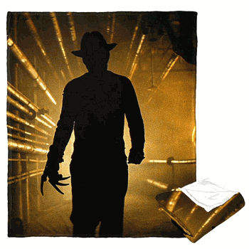 Warner Bros. Nightmare on Elm Street Here Comes Freddy Silk Touch Throw Blanket 50x60 Inches