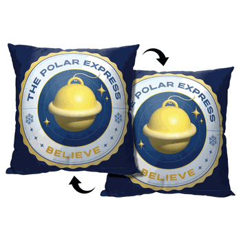 Warner Bros. Polar Express Believe Throw Pillow 18x18 Inches