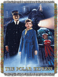 Warner Bros. Polar Express We Believe Woven Tapestry Throw Blanket 48x60 Inches