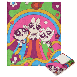Warner Bros. Powerpuff Girls Groovy Girls Silk Touch Throw Blanket 50x60 Inches