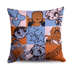 Warner Bros. Powerpuff Girls Powerpuff Bluff Throw Pillow 18X18 Inches