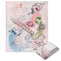 Warner Bros. Powerpuff Girls Save Townsville Silk Touch Throw Blanket 50x60 Inches