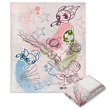 Warner Bros. Powerpuff Girls Save Townsville Silk Touch Throw Blanket 50x60 Inches
