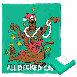 Warner Bros. Scooby-Doo All Decked Out Silk Touch Throw Blanket 50x60 Inches