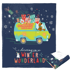 Warner Bros. Scooby-Doo Driving In A Winter Wonderland Silk Touch Throw Blanket 50x60 Inches