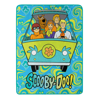 Warner Bros. Scooby-Doo Groovy Baby Micro Raschel Throw Blanket 46x60 Inches