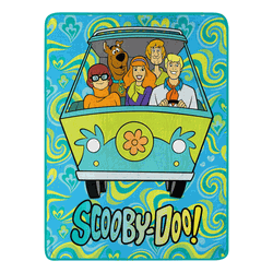 Warner Bros. Scooby-Doo Groovy Baby Micro Raschel Throw Blanket 46x60 Inches