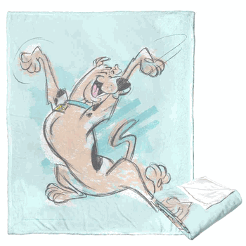 Warner Bros. Scooby-Doo Joyful Scooby Silk Touch Throw Blanket 50x60 Inches