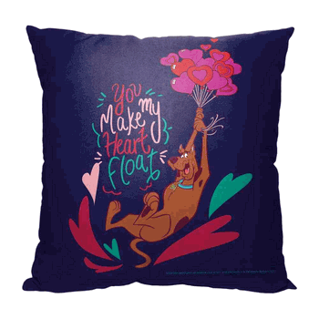 Warner Bros. Scooby-Doo Make Me Float Throw Pillow 18x18 Inches