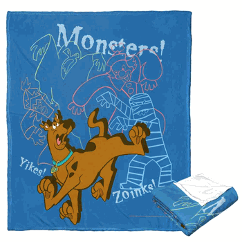 Warner Bros. Scooby-Doo Monsters Oh My Silk Touch Throw Blanket 50x60 Inches