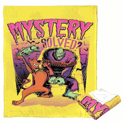 Warner Bros. Scooby-Doo Mystery Solved Silk Touch Throw Blanket 50x60 Inches