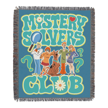 Warner Bros. Scooby-Doo Mystery Solvers Woven Tapestry Throw Blanket 48x60 Inches