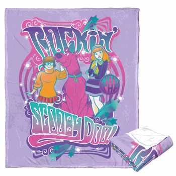 Warner Bros. Scooby-Doo Rockin' Silk Touch Throw Blanket 50x60 Inches