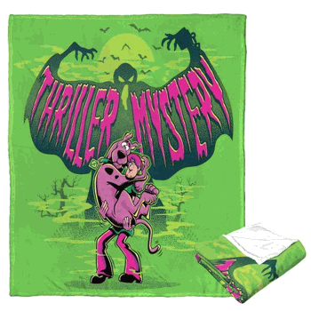 Warner Bros. Scooby-Doo Thriller Mystery Silk Touch Throw Blanket 50x60 Inches