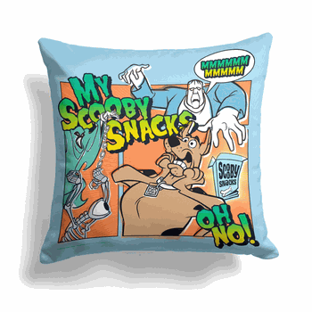 Warner Bros. Scooby-Doo Uh Oh My Scooby Snacks Throw Pillow 18x18 Inches