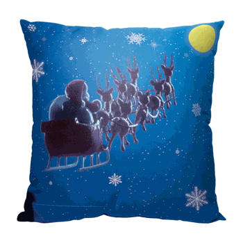 Warner Bros. Year Without Santa Claus Christmas Flight Throw Pillow 18 x 18 Inches