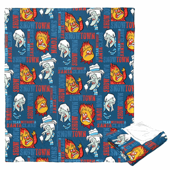 Warner Bros. Year Without Santa Claus Snowtown Showdown Silk Touch Throw Blanket 50 x 60 Inches