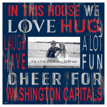 Washington Capitals 10x10 In This House Frame Sign