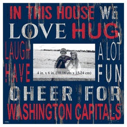 Washington Capitals 10x10 In This House Frame Sign