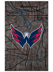 Washington Capitals 11x19 City Map Sign