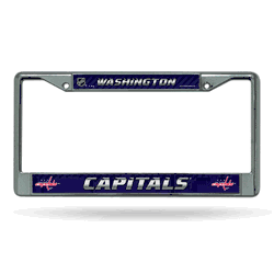 Washington Capitals  12" x 6" Chrome Frame With Decal Inserts