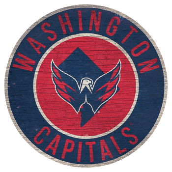 Washington Capitals 12in. Circle w/State Sign
