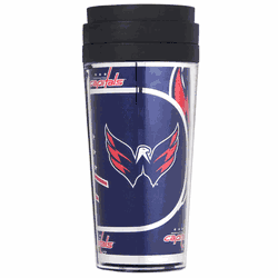 Washington Capitals 16oz Acrylic Travel Tumbler with Metallic Graphics