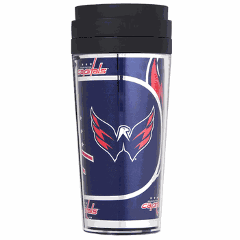 Washington Capitals 16oz Acrylic Travel Tumbler with Metallic Graphics