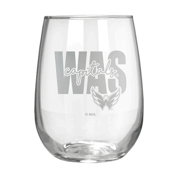 Washington Capitals 17oz Stemmless Wine Glass