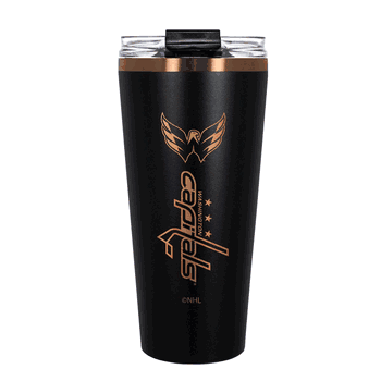 Washington Capitals 32oz Black and Copper Big Slim with Straw