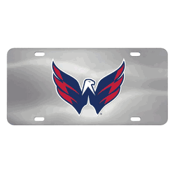 Washington Capitals 3D Stainless Steel License Plate